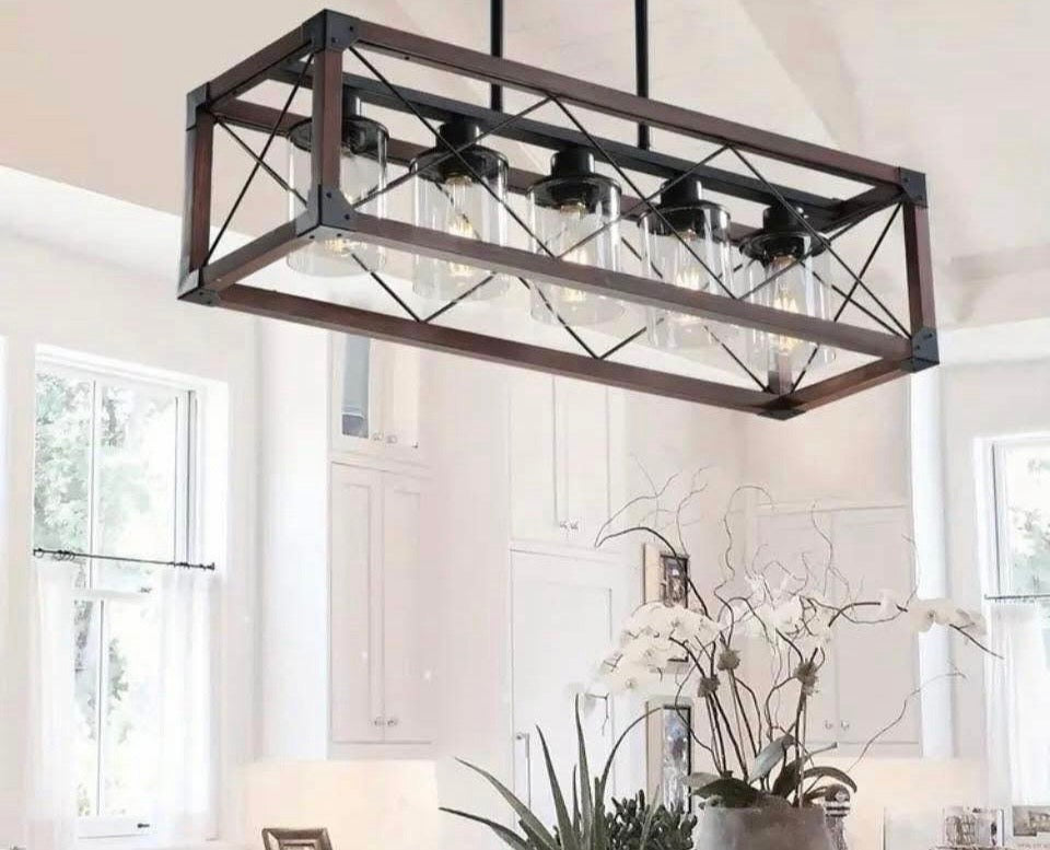 Rustic Cage Pendant Chandelier